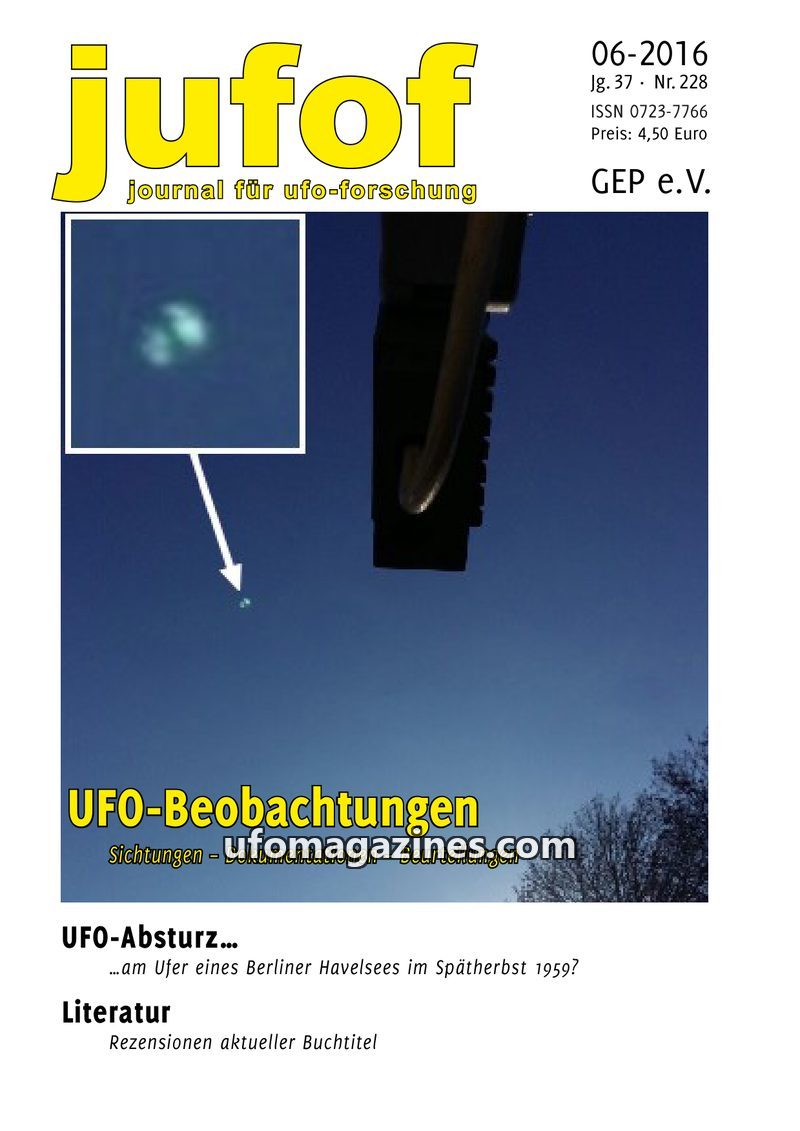 Cover of JUFOF - Issue 228 - 2016 06