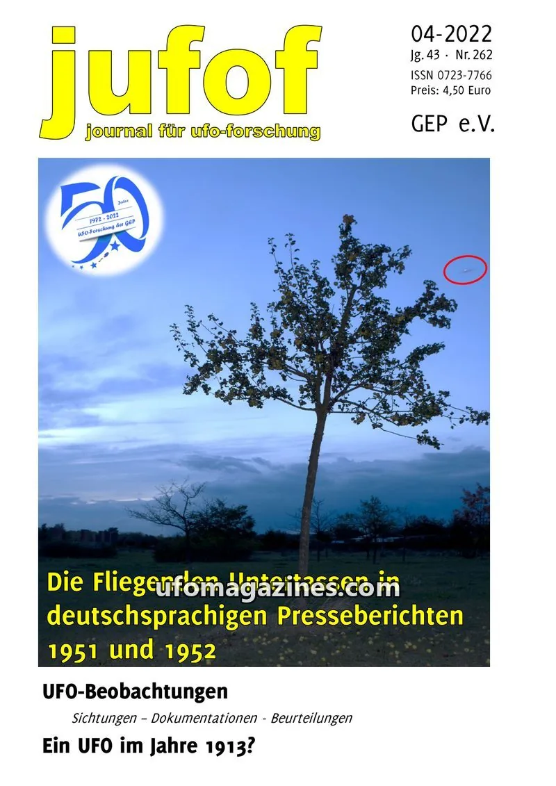 Cover of JUFOF (GEP) issue 04-2022 Nr. 262: jufof