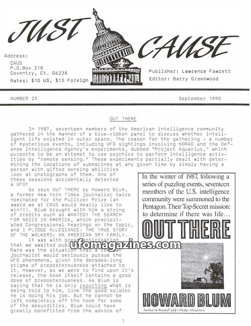 Cover of Just Cause - New Series issue 25: JUST CAUSE