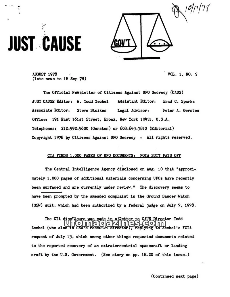 Cover of Just Cause - Old Series issue VOL. 1, NO. 5: JUST CAUSE