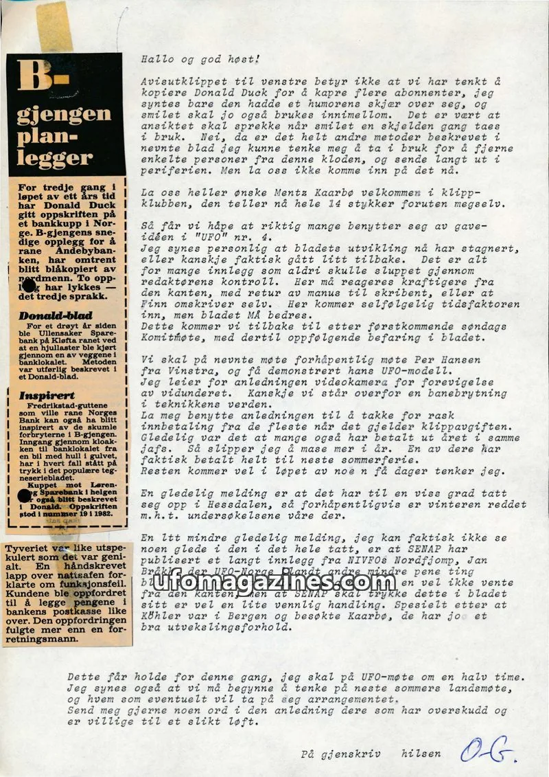 Cover of Klipprunden (Odd-Gunnar Roed) issue nr. 2: NORSKE ARGUS