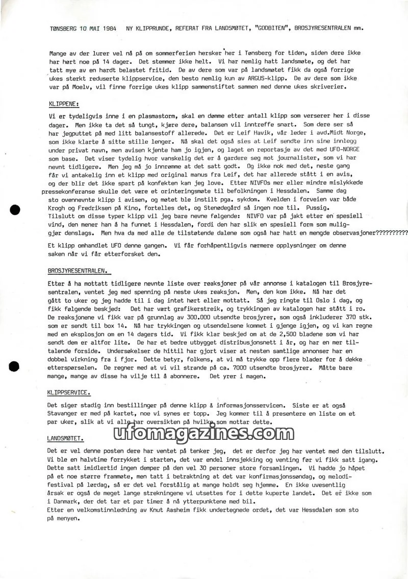 Cover of Klipprunden (Odd-Gunnar Roed) issue 27. APR. 1984: Arbeider-Avisa