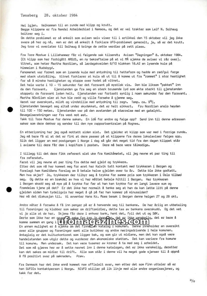 Cover of Klipprunden (Odd-Gunnar Roed) issue 1984: NORSKE ARGUS