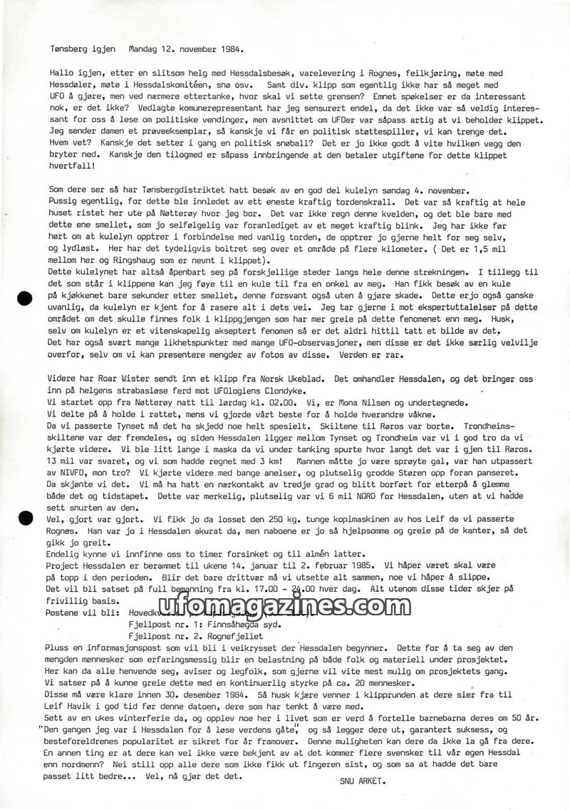 Cover of Klipprunden (Odd-Gunnar Roed) issue 12. november 1984: Tønsberg igjen