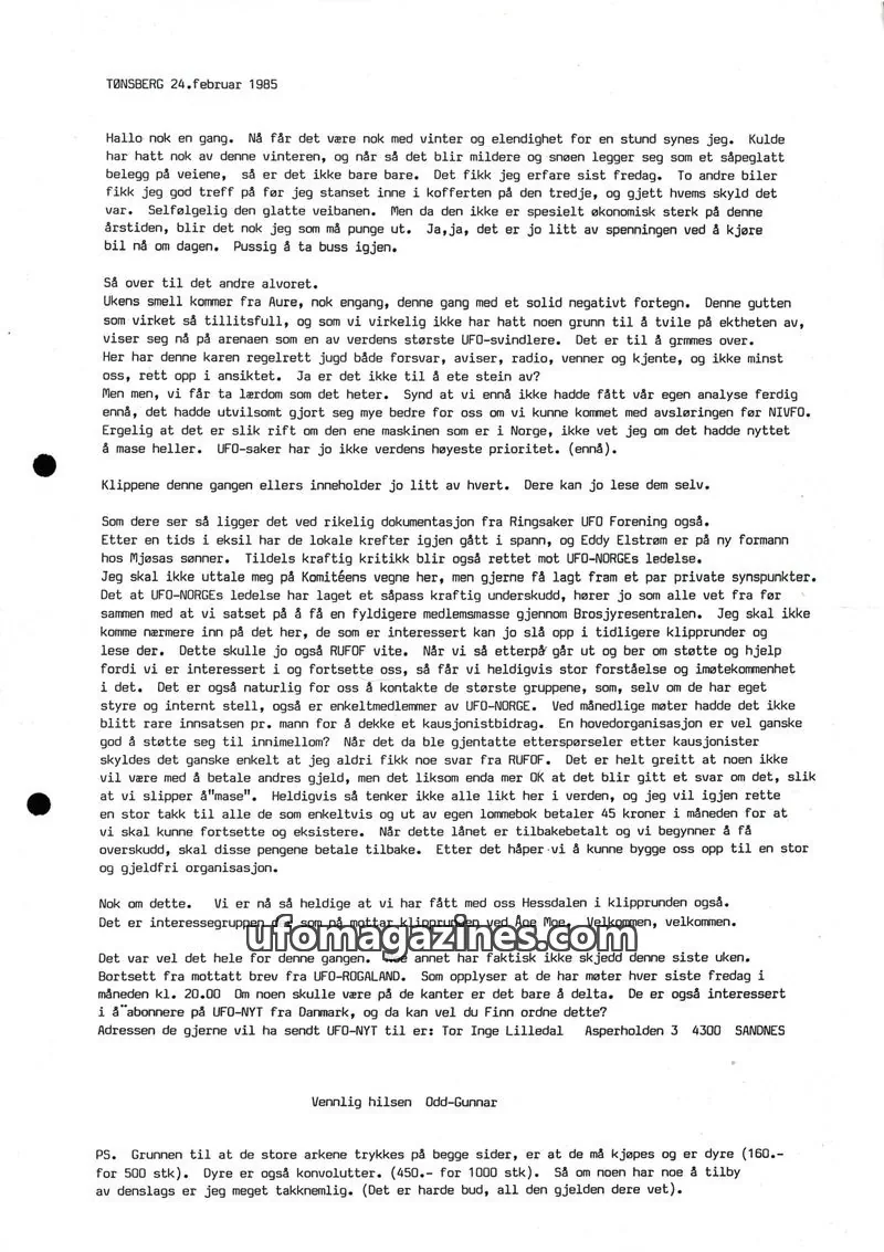 Cover of Klipprunden (Odd-Gunnar Roed) issue 24: TØNSBERG