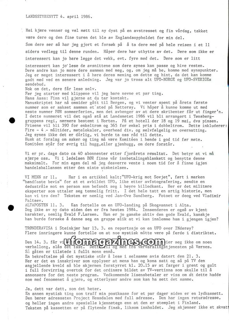 Cover of Klipprunden (Odd-Gunnar Roed) issue 4: LANDSSTYRENYTT