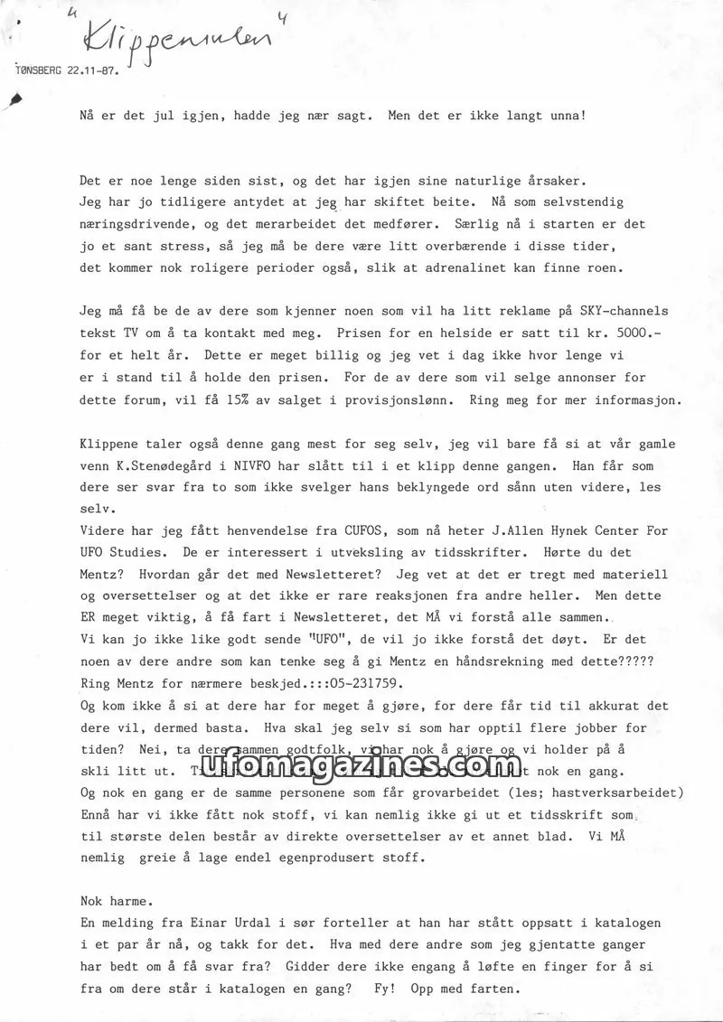Cover of Klipprunden (Odd-Gunnar Roed) issue 4: Klippeninlen
