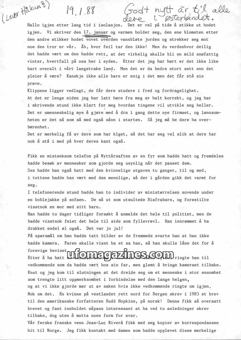 Cover of Klipprunden (Odd-Gunnar Roed) issue 29 DES. 1987: Tidligere VoG. Klipp som ARGUS overså