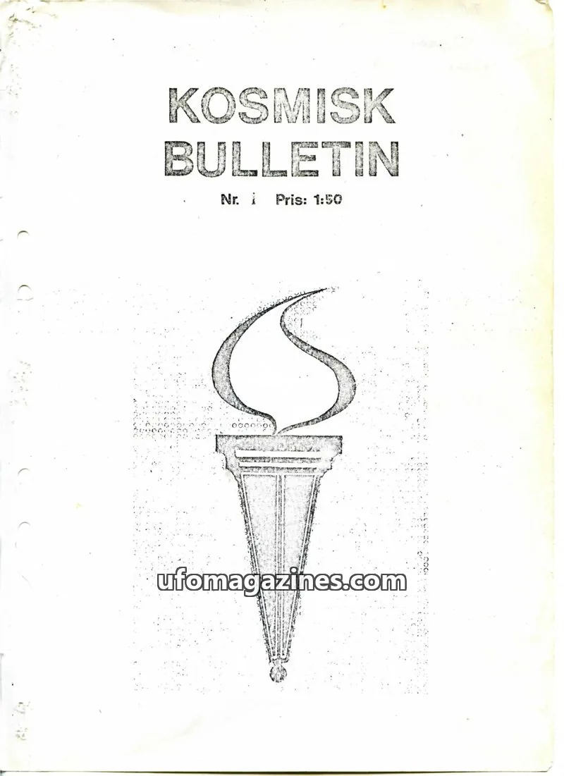 Cover of Kosmisk Bulletin issue 1: KOSMISK BULLETIN