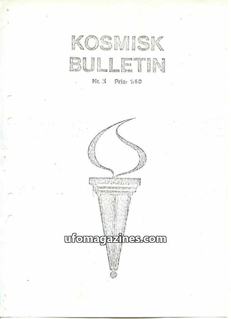 Cover of Kosmisk Bulletin issue 3: KOSMISK BULLETIN