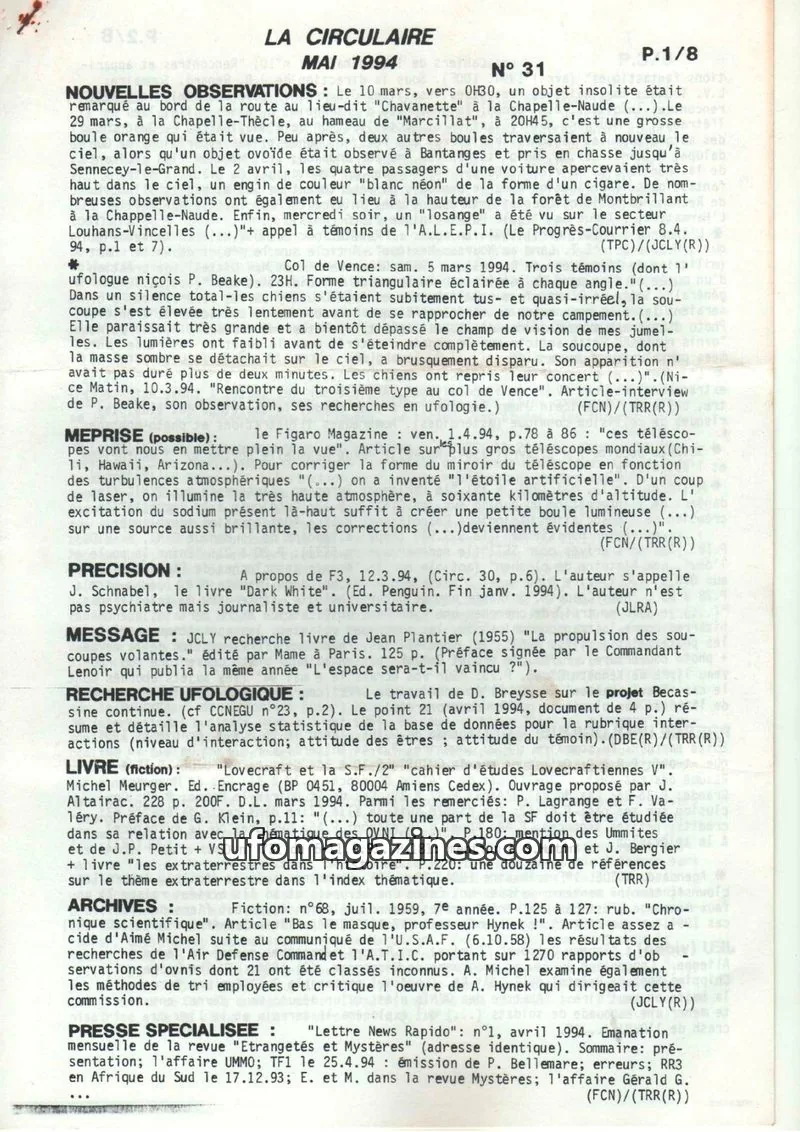 Cover of La Circulaire (CNEGU) issue 31: LA CIRCULAIRE