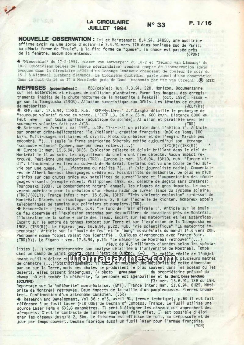 Cover of La Circulaire (CNEGU) issue 33: LA CIRCULAIRE