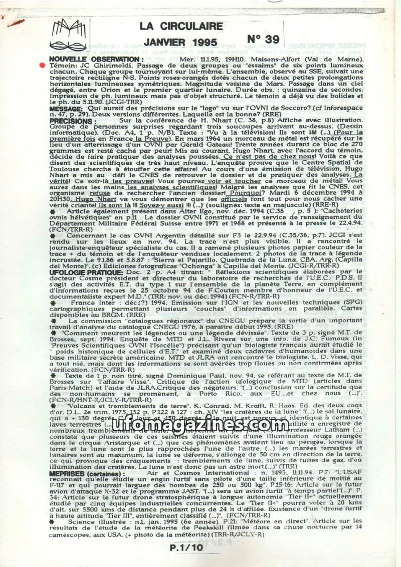 Cover of La Circulaire (CNEGU) issue N° 39: LA CIRCULAIRE