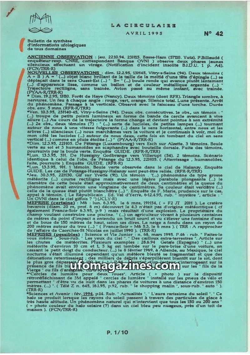 Cover of La Circulaire (CNEGU) issue 42: LA CIRCULAIRE