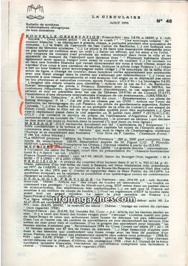 Cover of La Circulaire (CNEGU) issue 46: LA CIRCULAIRE