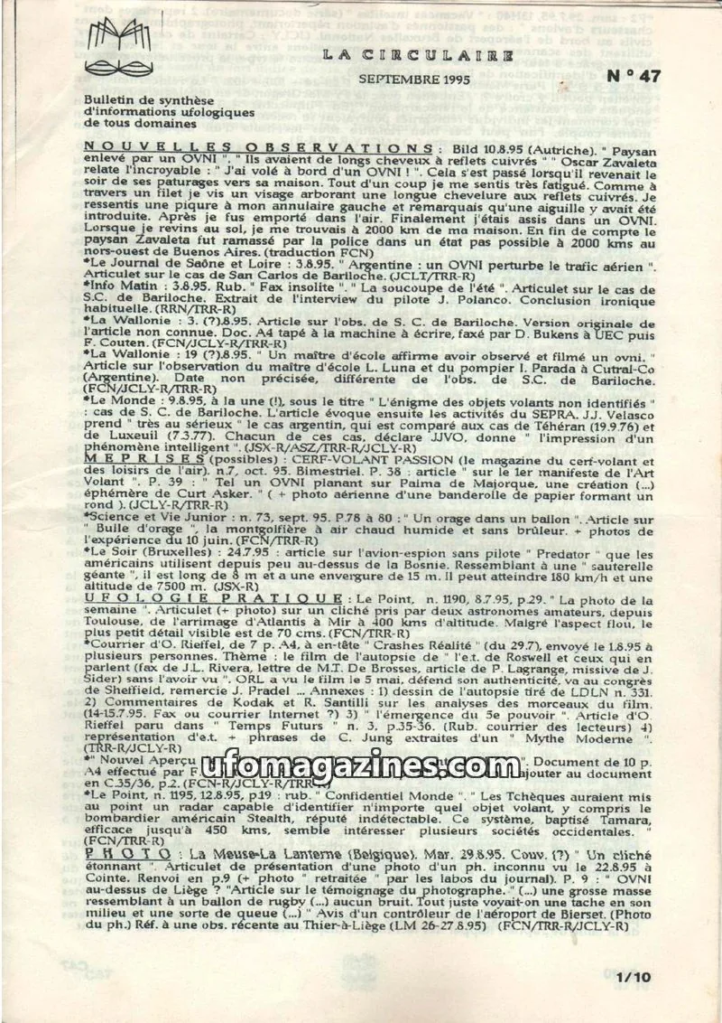 Cover of La Circulaire (CNEGU) issue 47: LA CIRCULAIRE