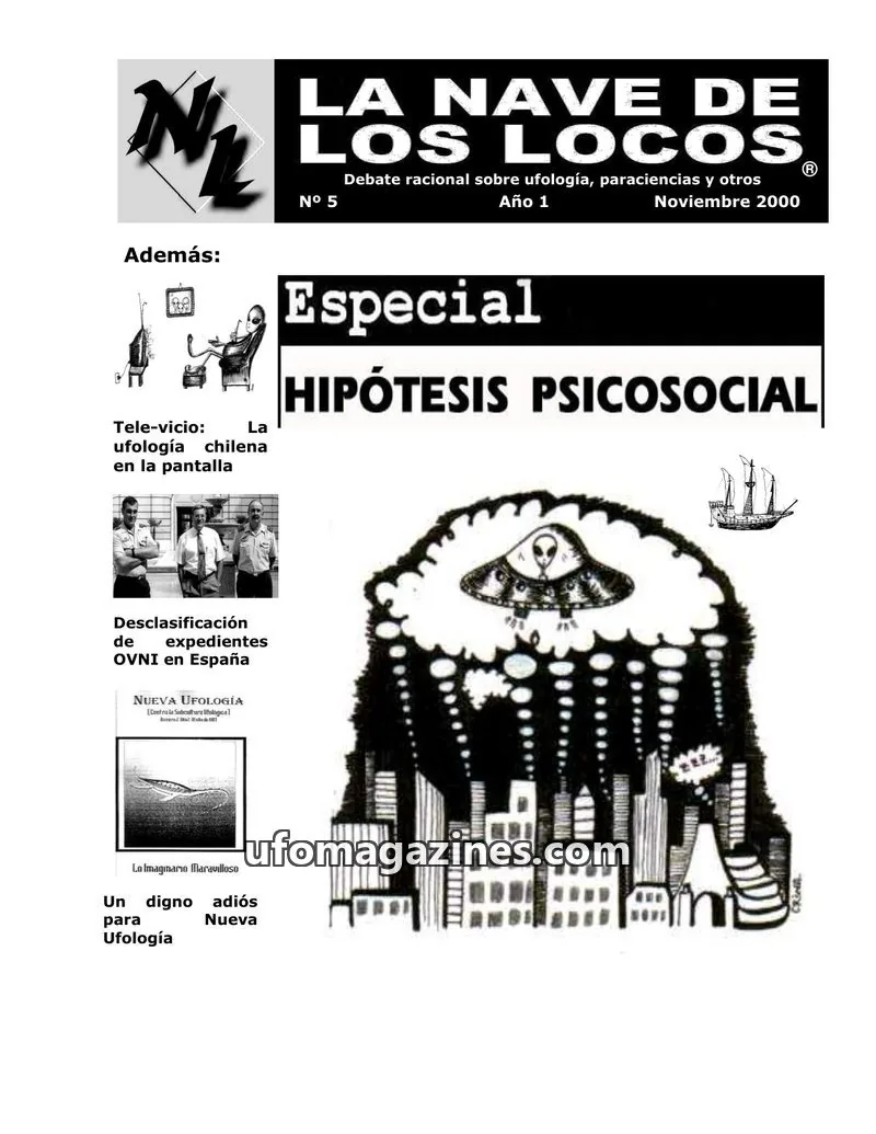 Cover of La Nave de los Locos issue 5: LA NAVE DE LOS LOCOS