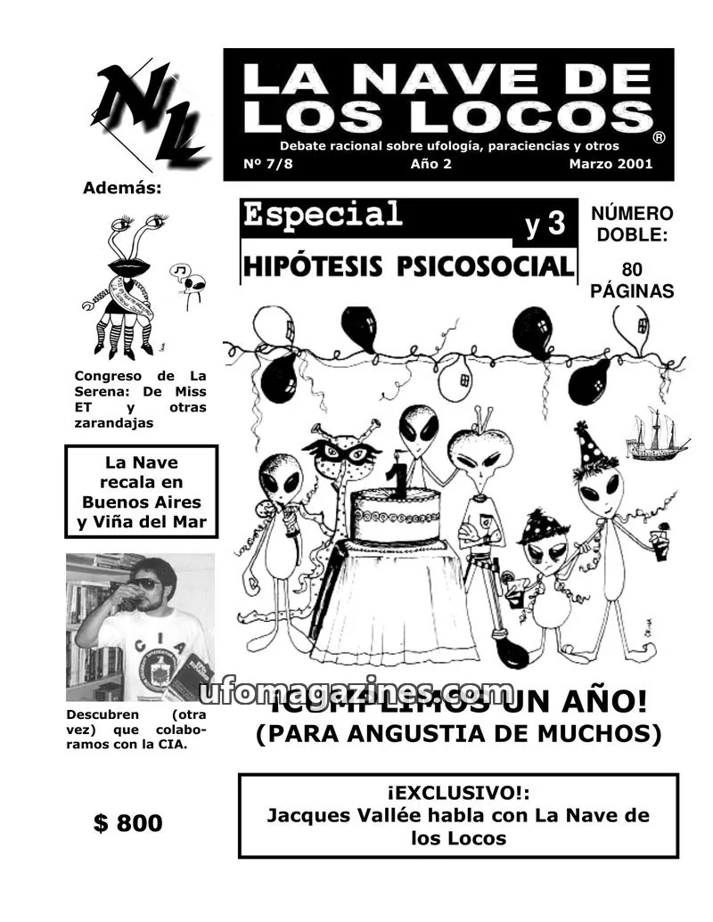 Cover of La Nave de los Locos issue 7/8: LA NAVE DE LOS LOCOS