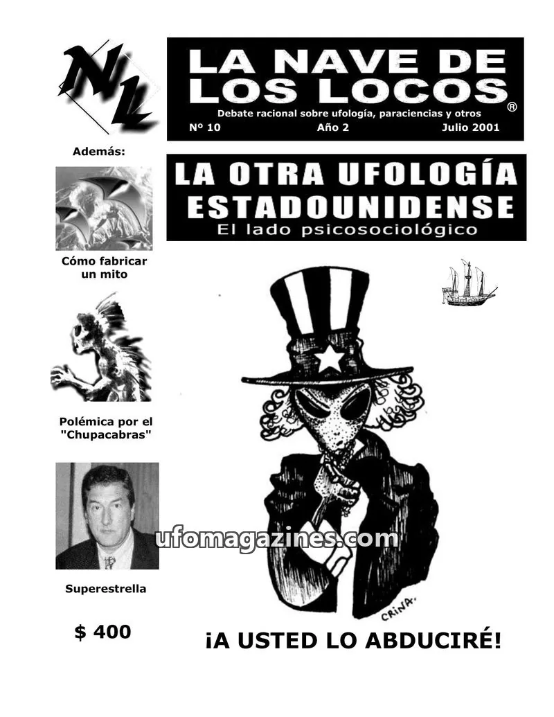 Cover of La Nave de los Locos issue 10: LA NAVE DE LOS LOCOS