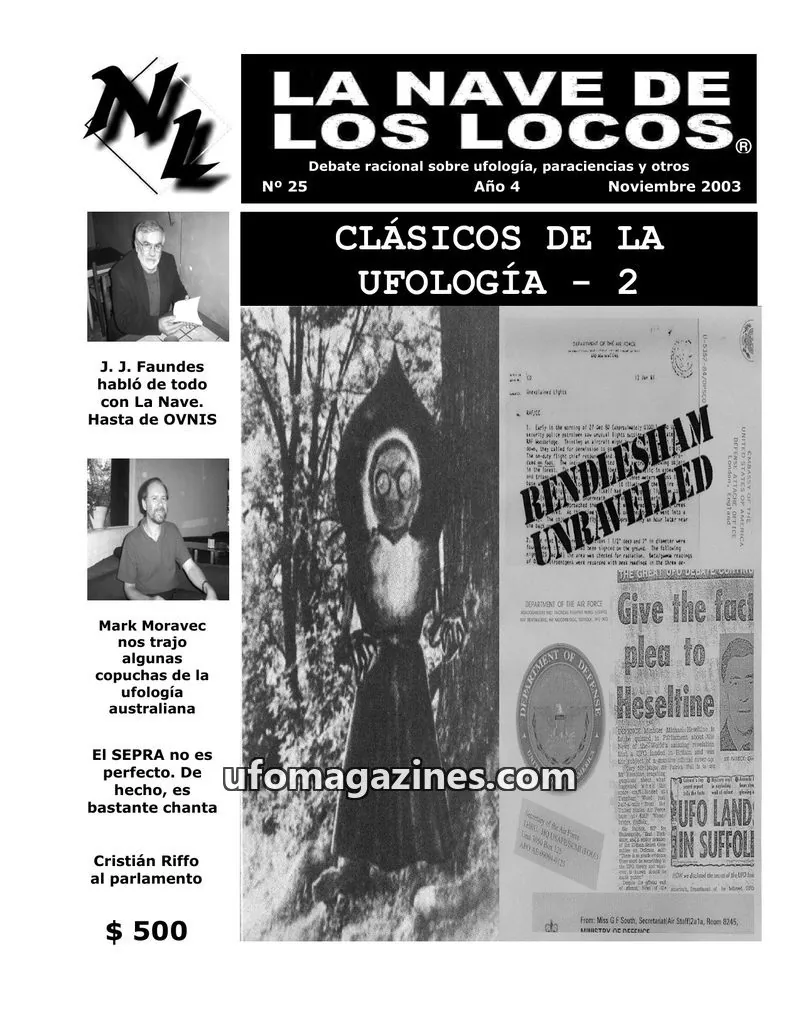 Cover of La Nave de los Locos issue N° 25: LA NAVE DE LOS LOCOS
