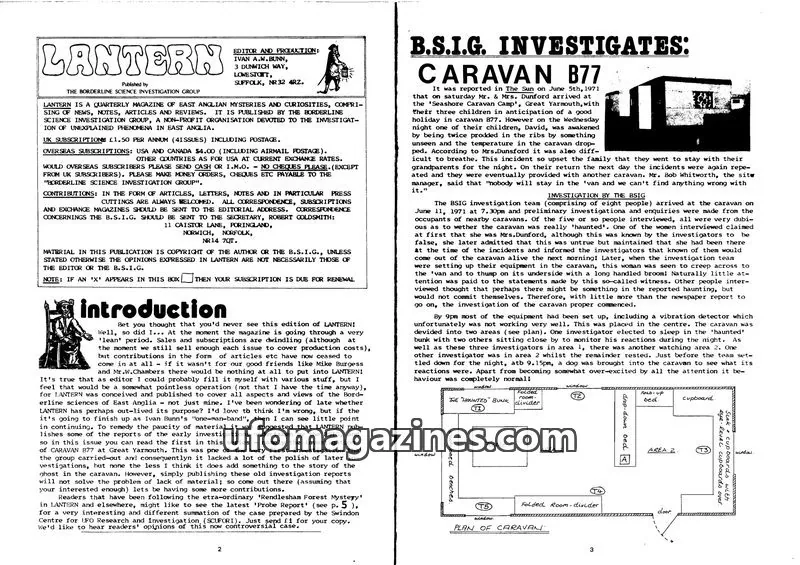 Cover of THE BORDERLINE SCIENCE INVESTIGATION GROUP issue 41: LANTERN