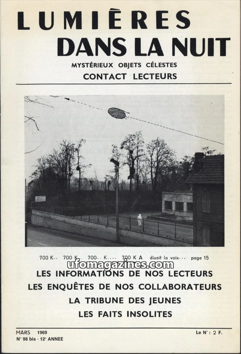 Cover of LDLN Contact Lecteurs issue 98 bis: LUMIÈRES DANS LA NUIT