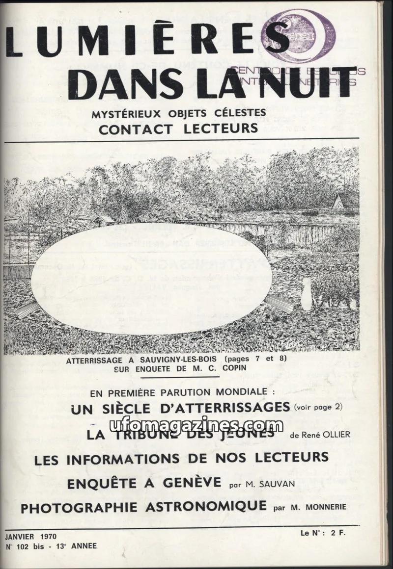Cover of LDLN Contact Lecteurs issue 102 bis: LUMIÈRES DANS LA NUIT