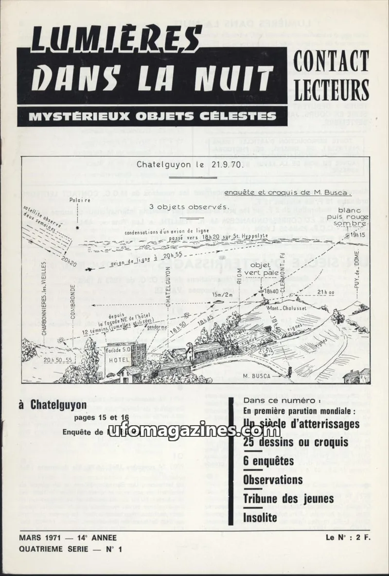Cover of LDLN Contact Lecteurs issue N° 1: LUMIÈRES DANS LA NUIT