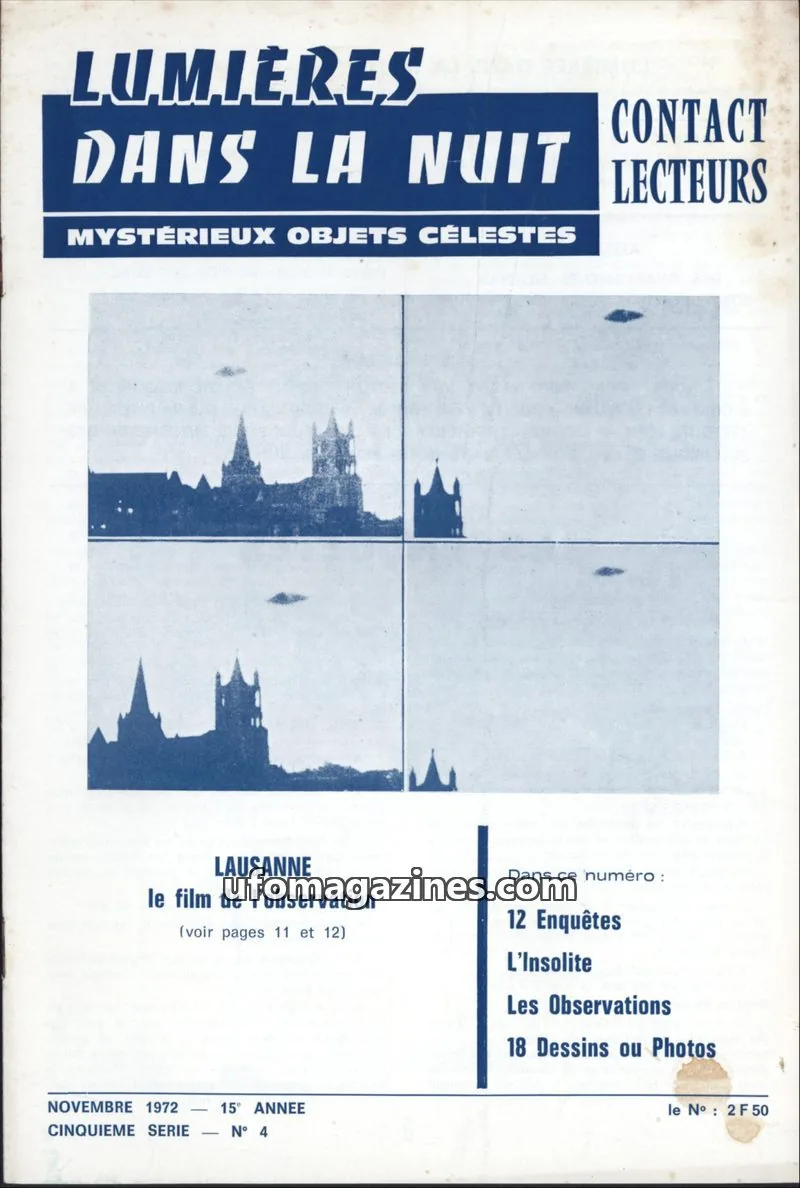 Cover of LDLN Contact Lecteurs issue 4: LUMIÈRES DANS LA NUIT
