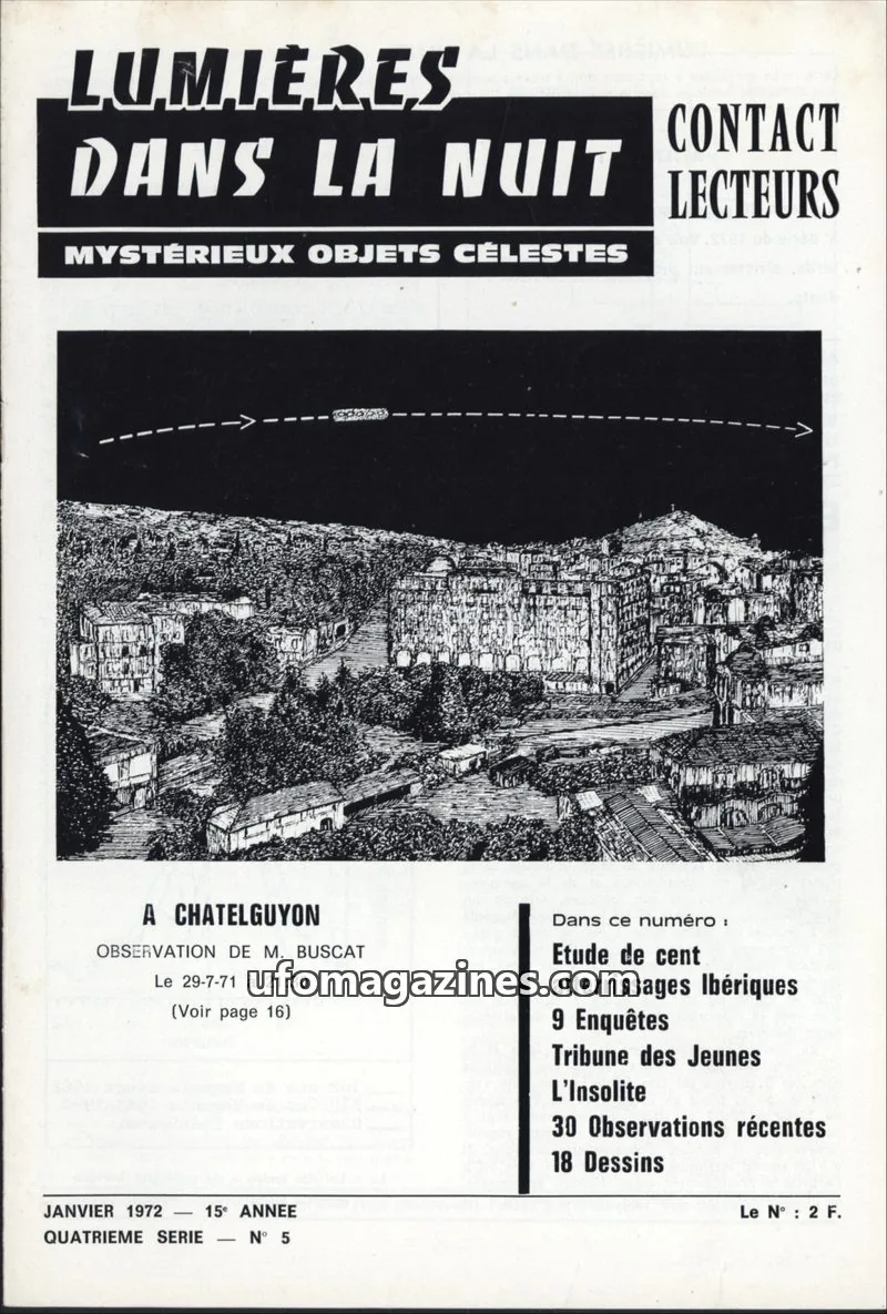 Cover of LDLN Contact Lecteurs issue 5: LUMIÈRES DANS LA NUIT