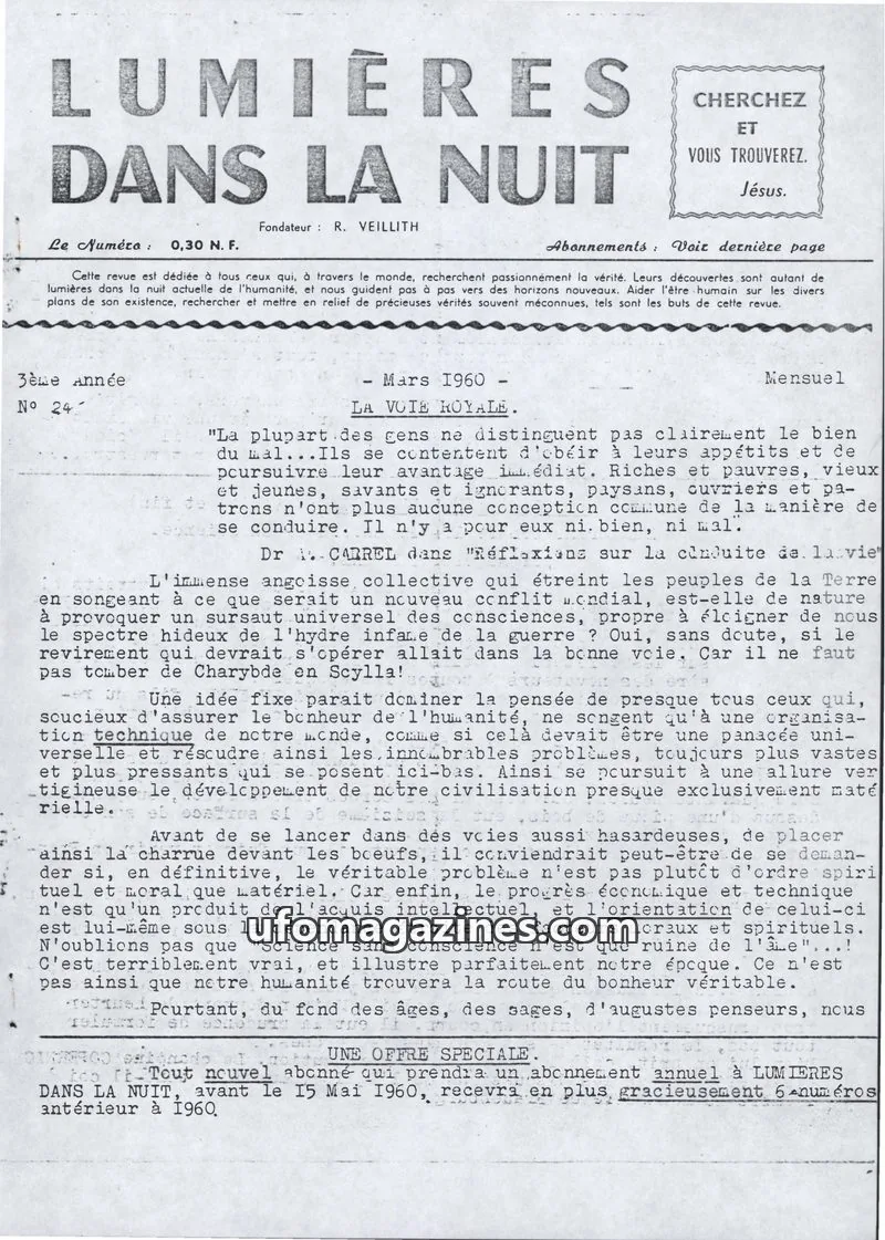 Cover of LDLN issue 24: LUMIÈRES DANS LA NUIT