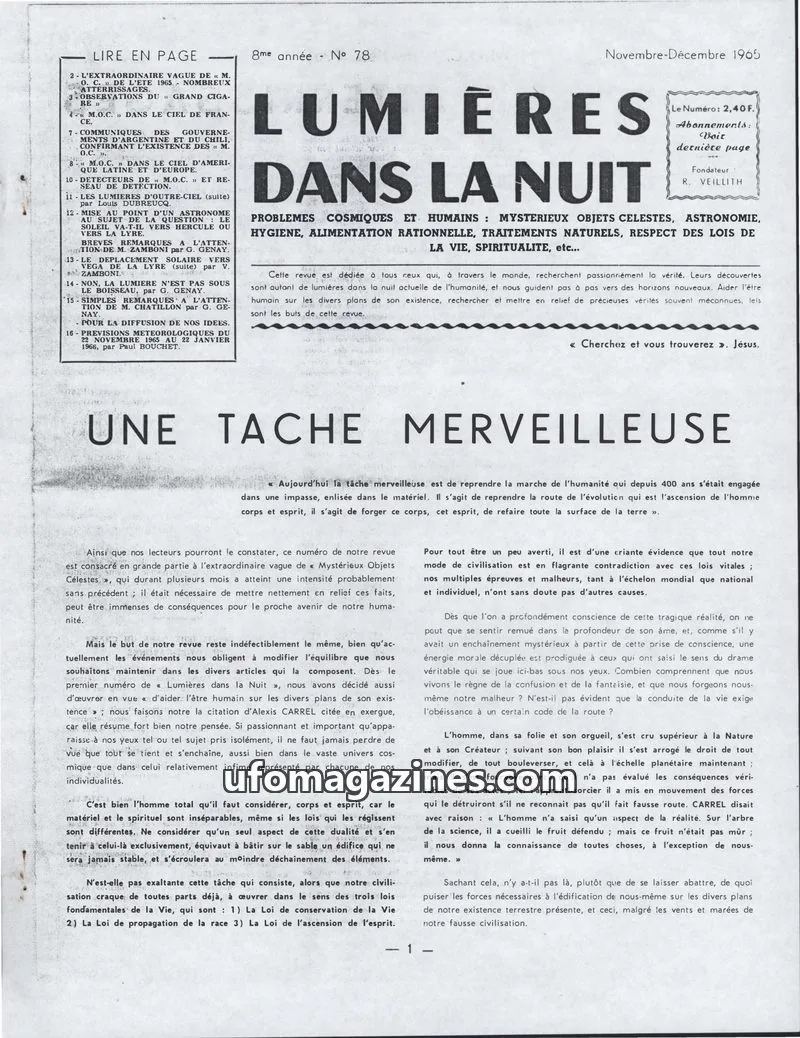 Cover of Association astronomique du Nord issue 76: LES LUMIERES D'OUTRE-CIEL