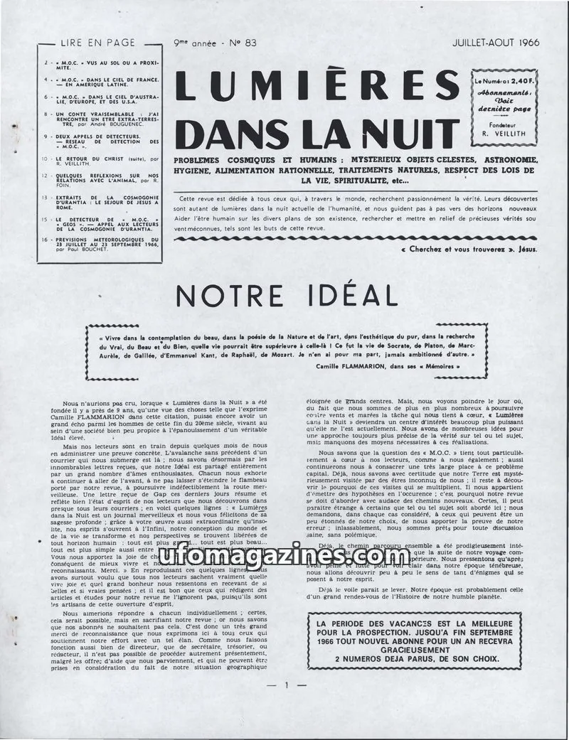 Cover of LDLN issue 132: Lumières dans la Nuit