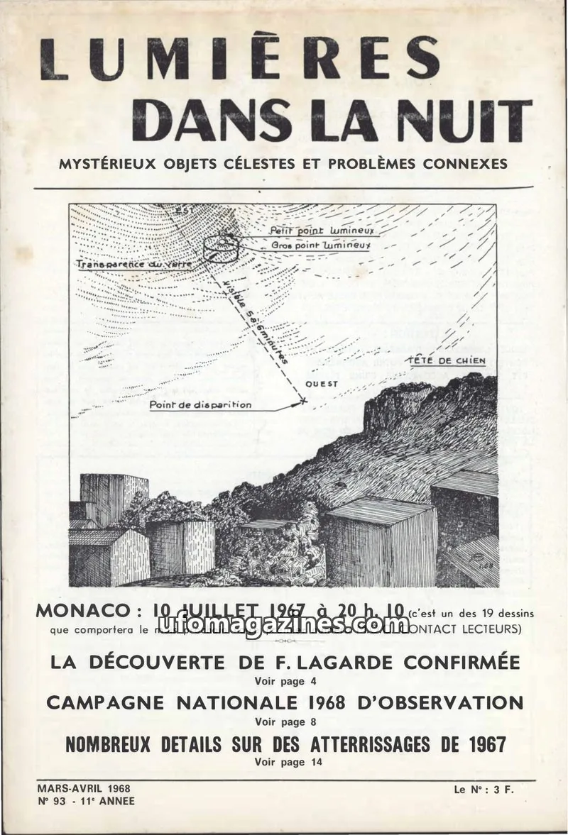 Cover of LDLN issue 93: LUMIÈRES DANS LA NUIT