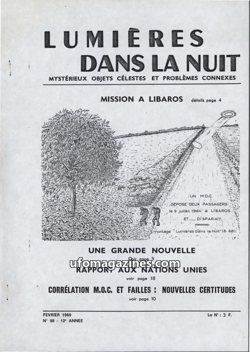 Cover of LDLN issue 98: LUMIÈRES DANS LA NUIT