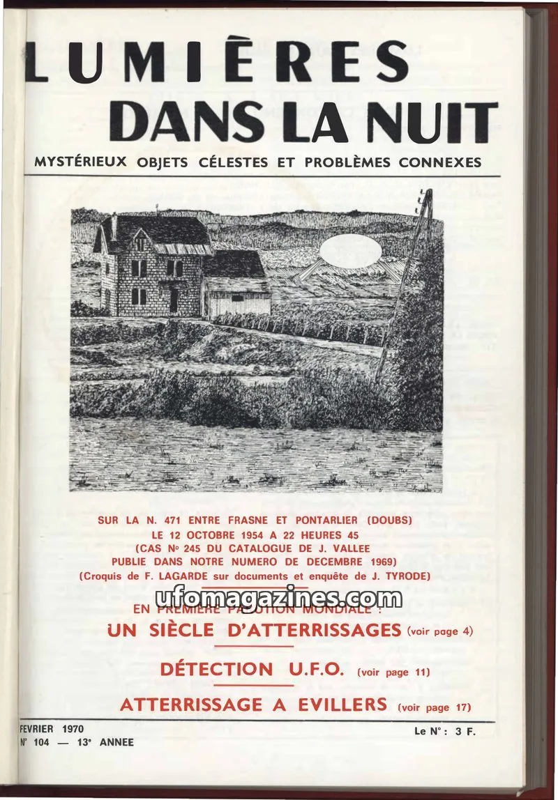 Cover of LDLN issue 104: LUMIÈRES DANS LA NUIT