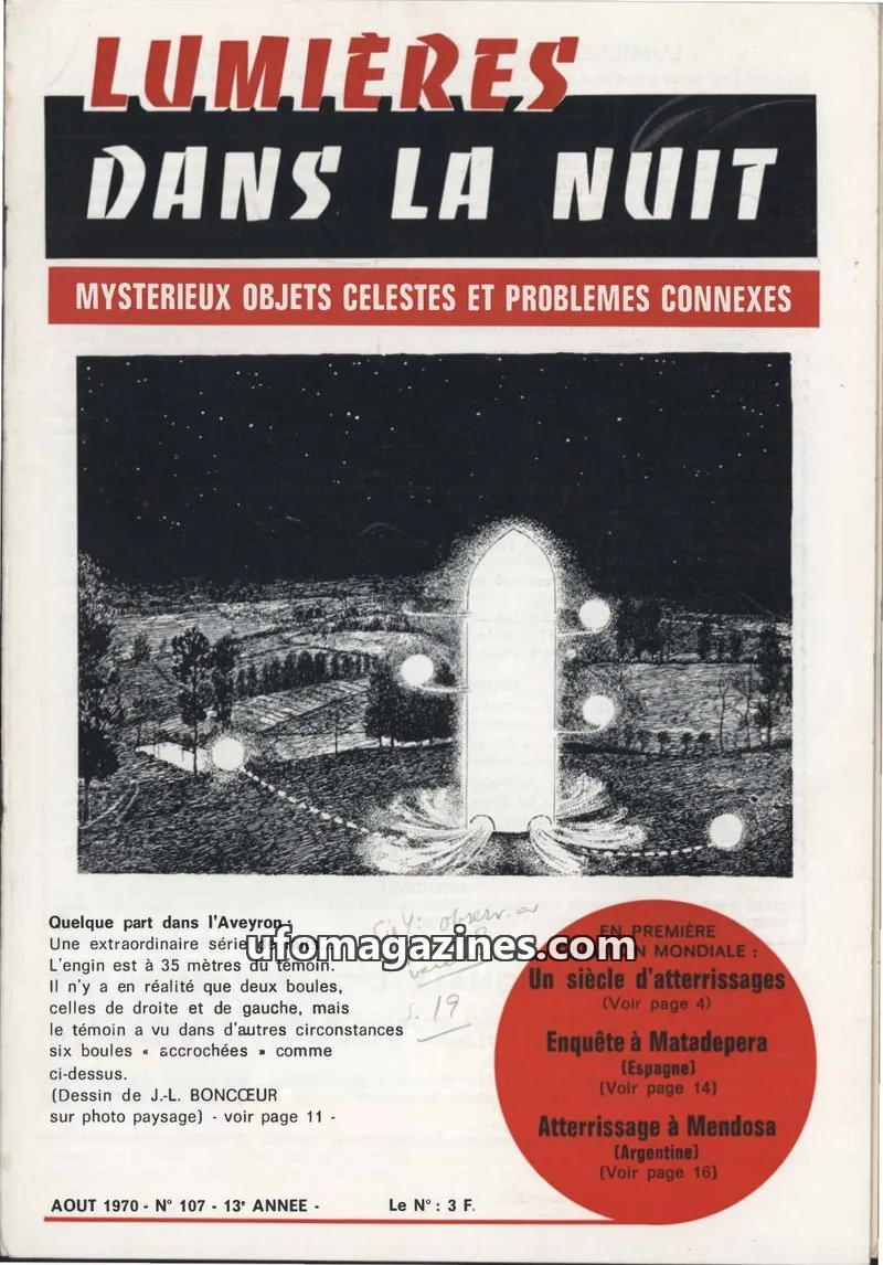 Cover of LDLN issue 107: LUMIÈRES DANS LA NUIT