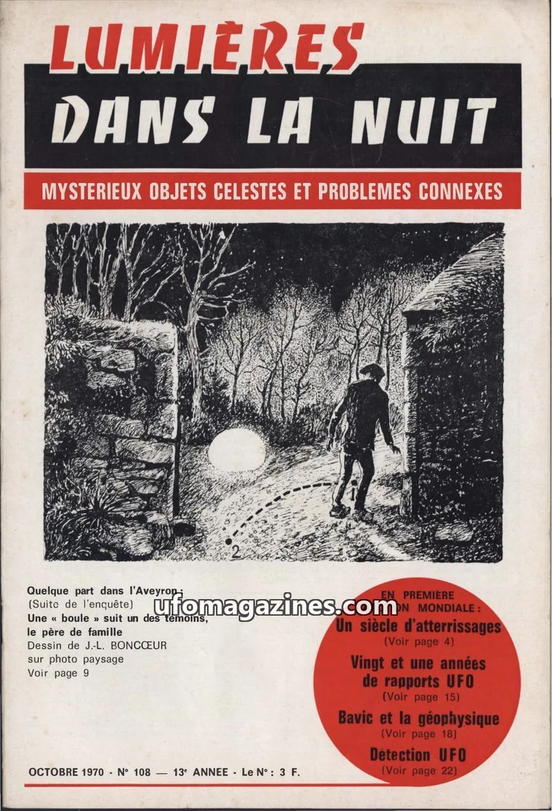 Cover of LDLN issue N° d'inscription Commission paritaire 35.385: LUMIÈRES DANS LA NUIT