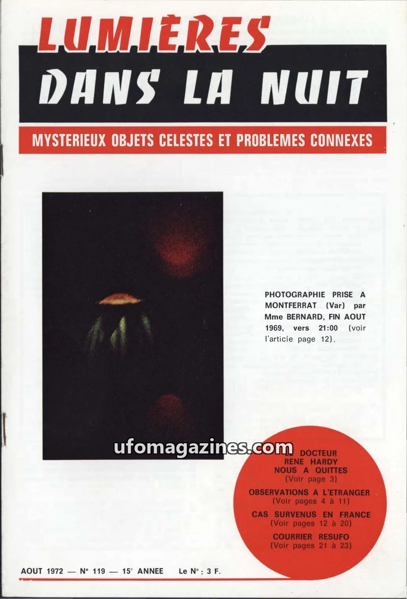 Cover of GROUPEMENT INTERNATIONAL DE RECHERCHES issue 119: LUMIÈRES DANS LA NUIT