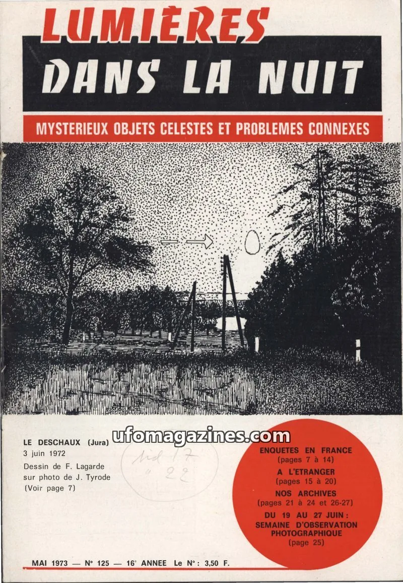 Cover of LUMIÈRES DANS LA NUIT (GROUPEMENT INTERNATIONAL DU RECHERCHES) issue 125: LUMIÈRES DANS LA NUIT