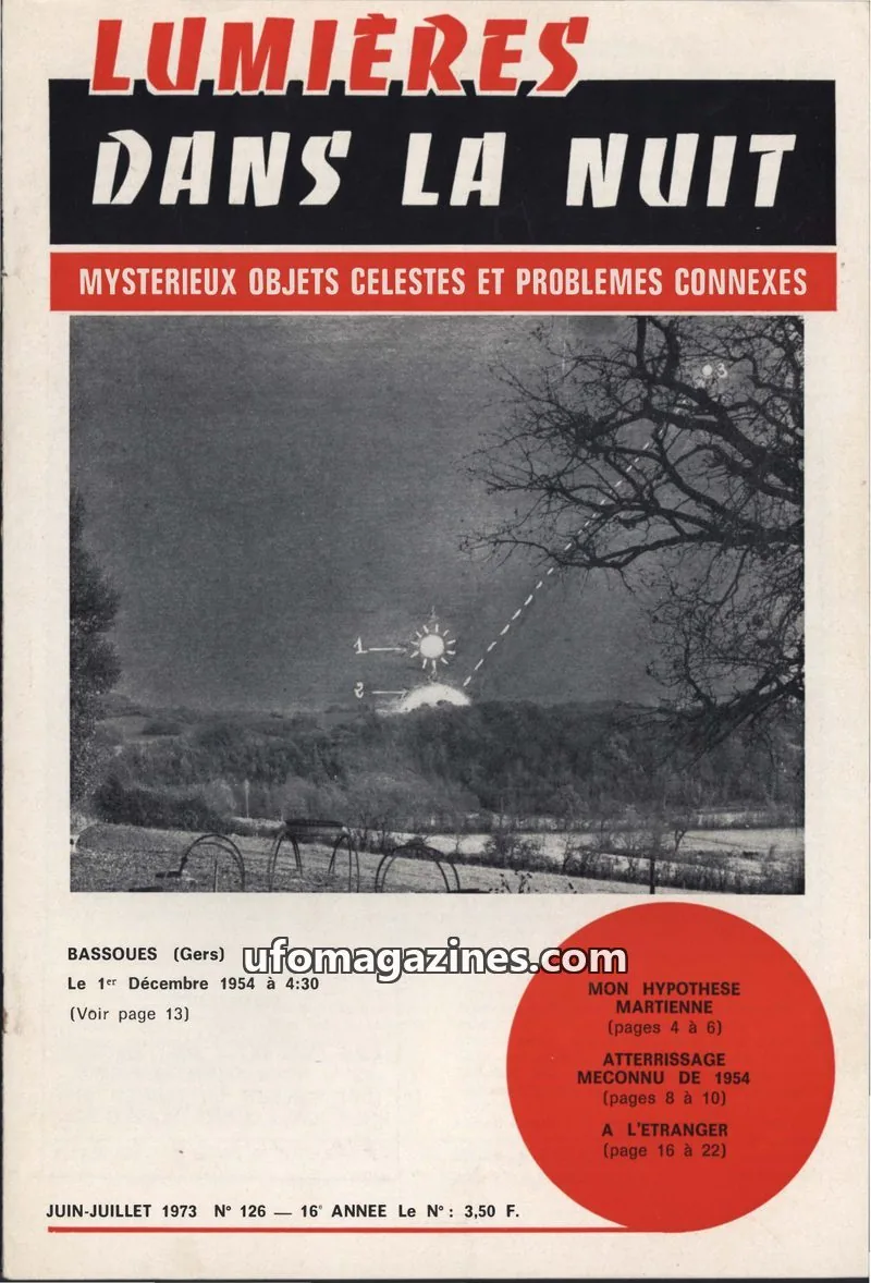 Cover of LUMIÈRES DANS LA NUIT (GROUPEMENT INTERNATIONAL DE RECHERCHES) issue 126: LUMIÈRES DANS LA NUIT