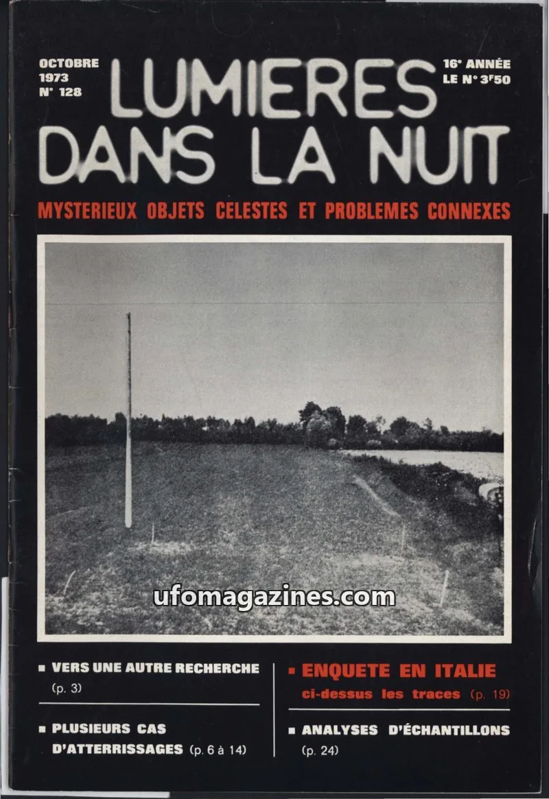 Cover of LUMIÈRES DANS LA NUIT (GROUPEMENT INTERNATIONAL DE RECHERCHES) issue 128: LUMIÈRES DANS LA NUIT