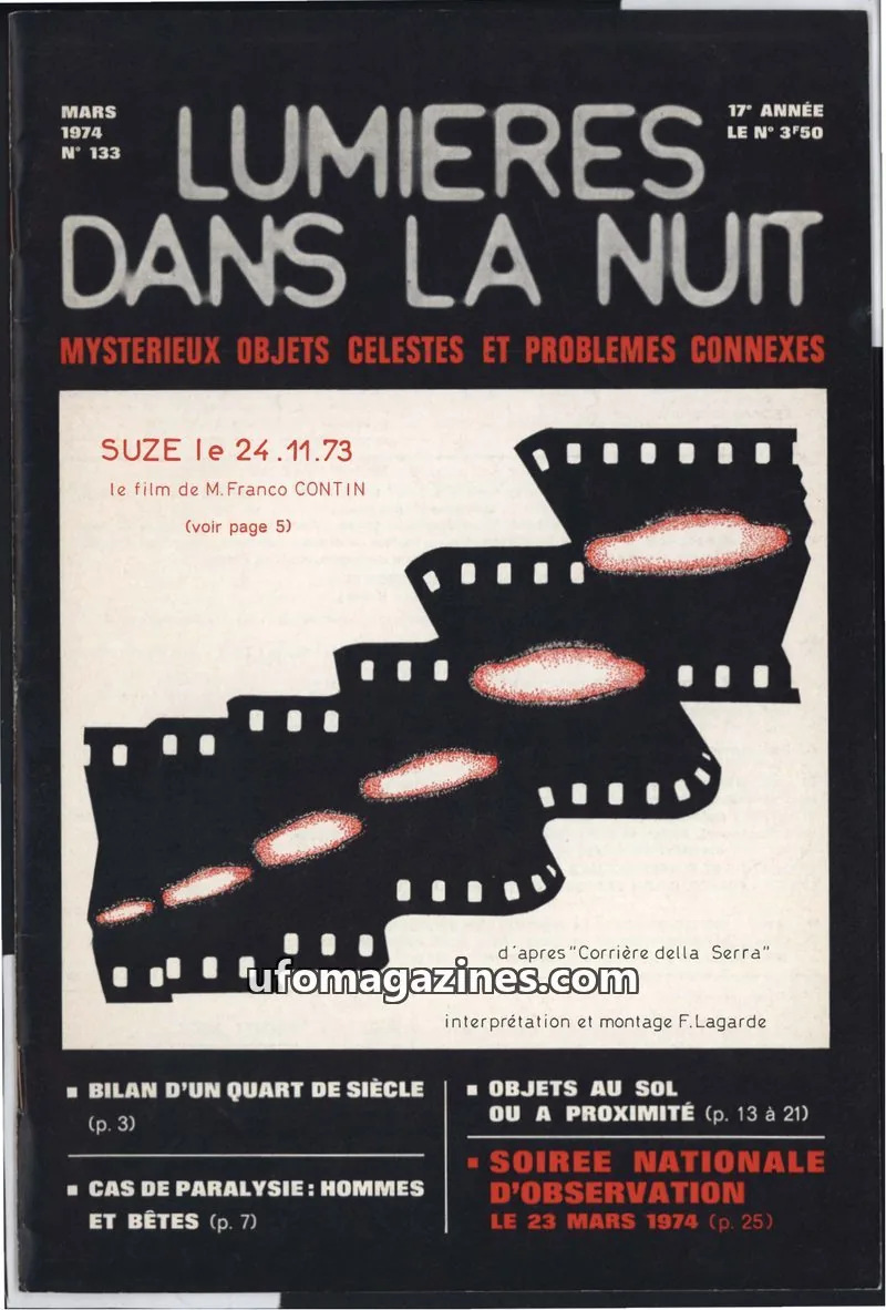 Cover of GROUPEMENT INTERNATIONAL DE RECHERCHES issue N° 133: LUMIÈRES DANS LA NUIT