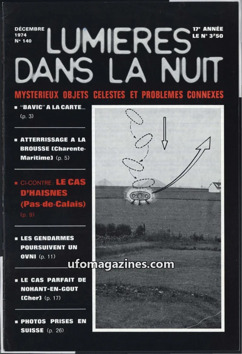 Cover of LUMIÈRES DANS LA NUIT (GROUPEMENT INTERNATIONAL DE RECHERCHES) issue N° 140: LUMIÈRES DANS LA NUIT