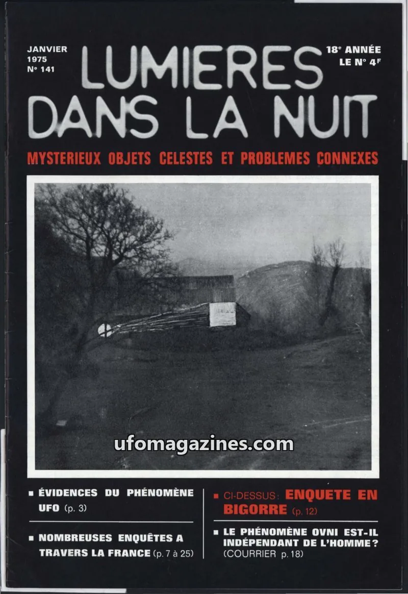 Cover of GROUPEMENT INTERNATIONAL DE RECHERCHES issue 141: LUMIÈRES DANS LA NUIT
