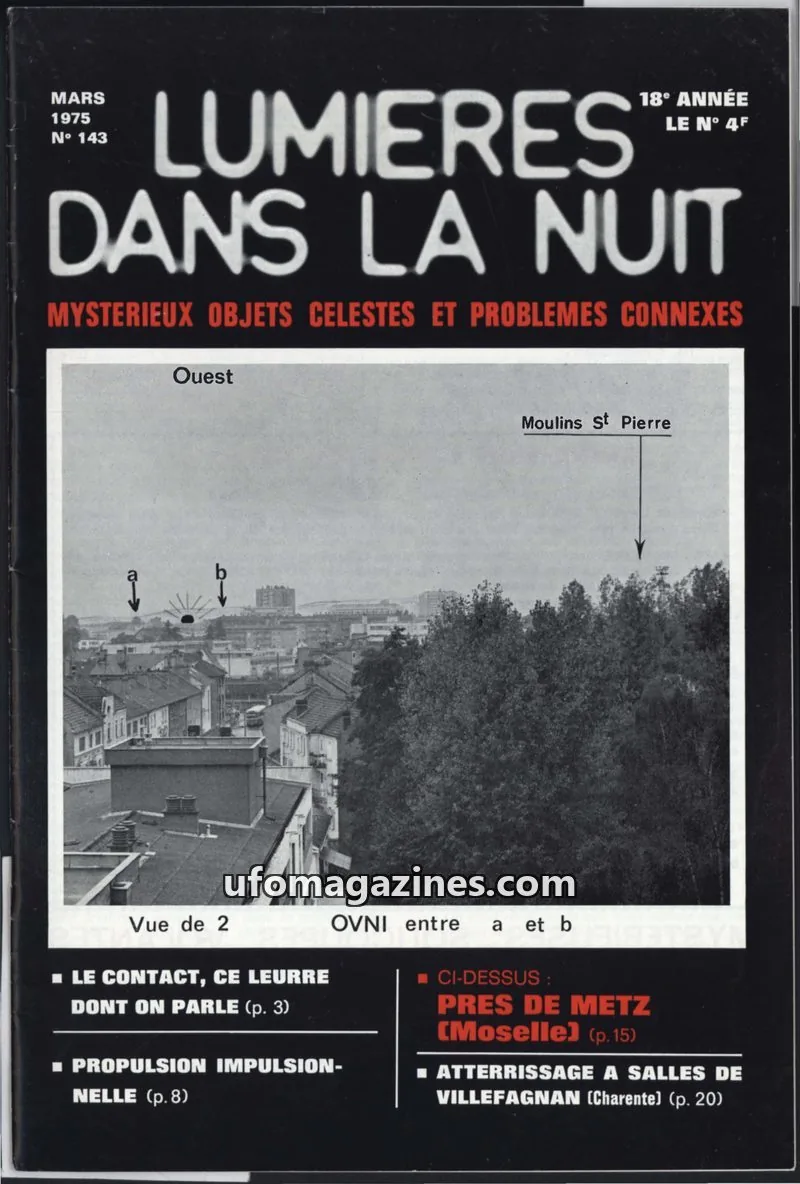 Cover of GROUPEMENT INTERNATIONAL DE RECHERCHES issue 143: LUMIÈRES DANS LA NUIT