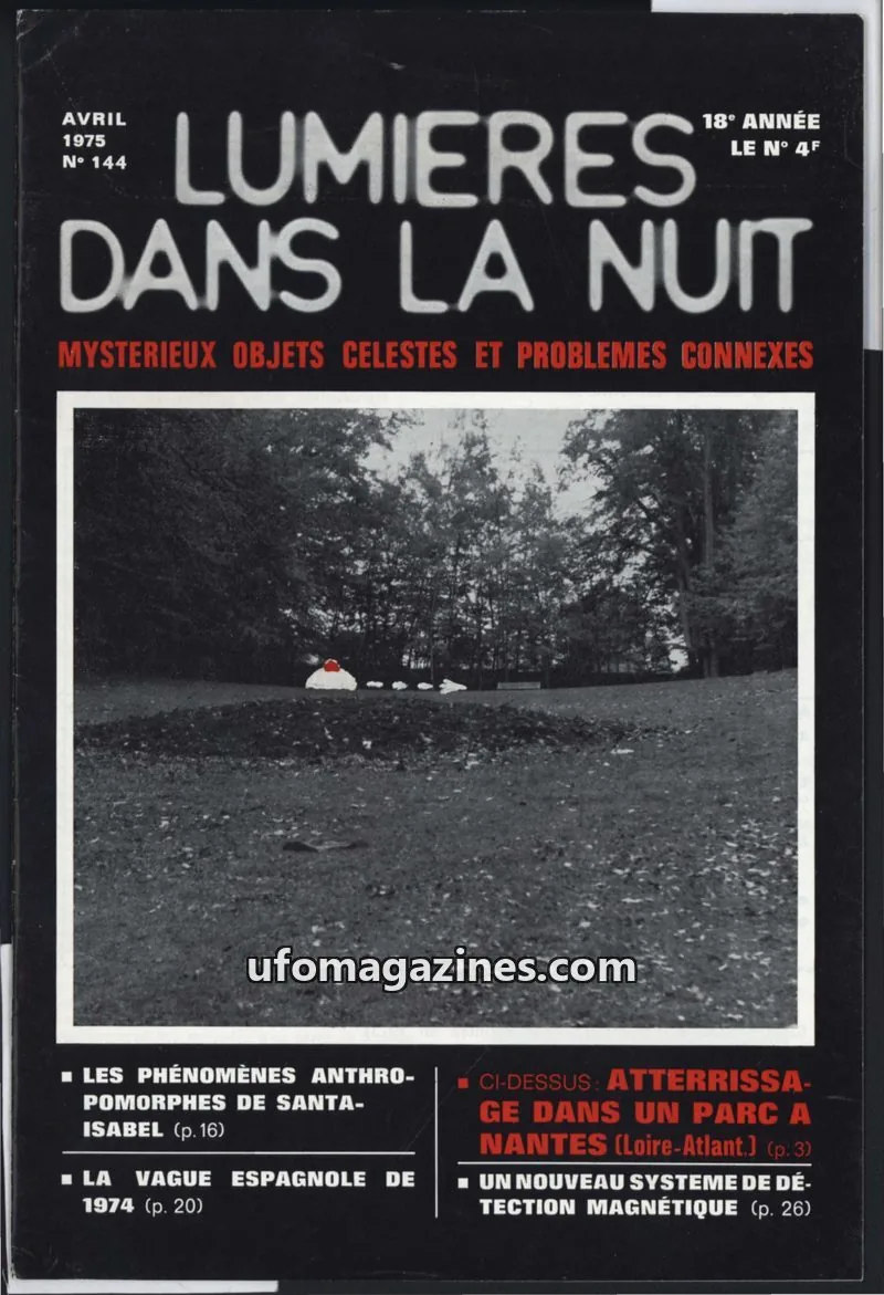 Cover of GROUPEMENT INTERNATIONAL DE RECHERCHES issue 144: LUMIÈRES DANS LA NUIT