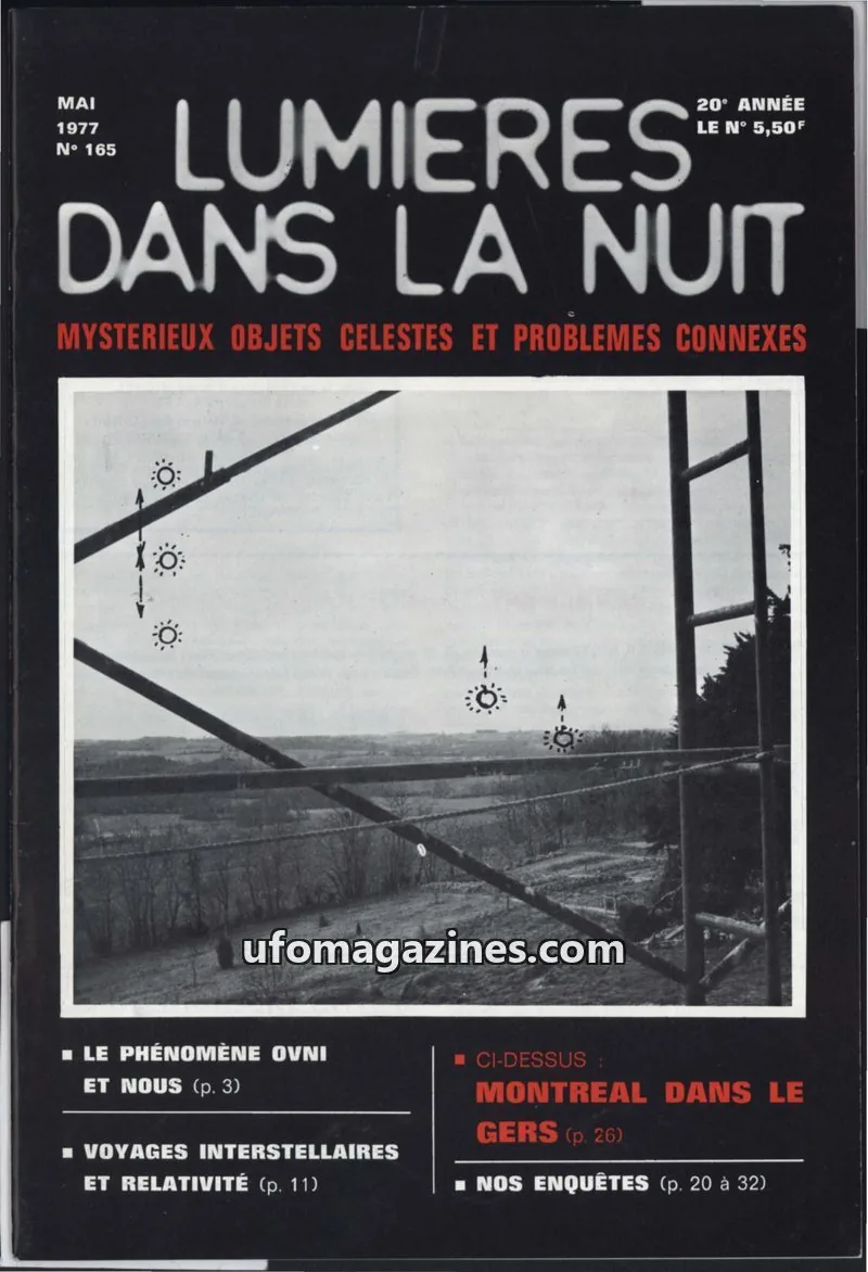 Cover of LUMIÈRES DANS LA NUIT (GROUPEMENT INTERNATIONAL DE RECHERCHES) issue N° 165: LUMIÈRES DANS LA NUIT
