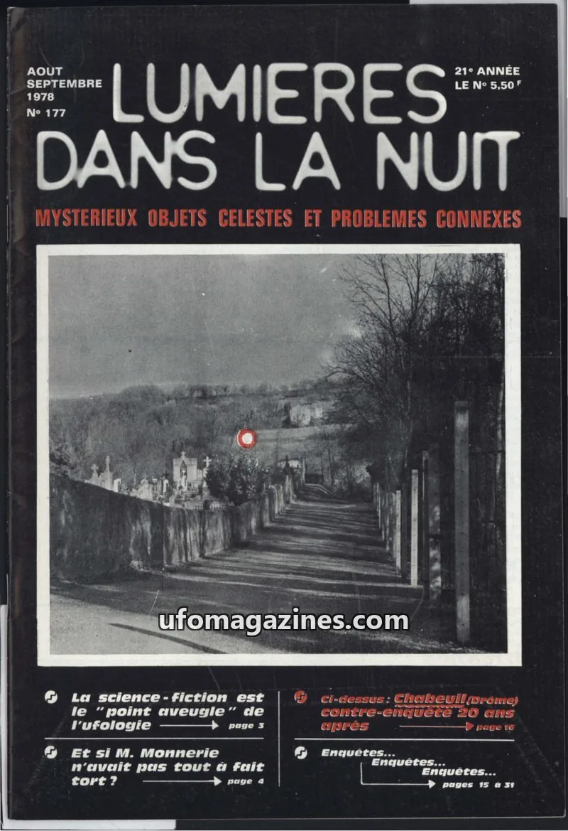 Cover of LUMIÈRES DANS LA NUIT (GROUPEMENT INTERNATIONAL DE RECHERCHES) issue 177: LUMIÈRES DANS LA NUIT