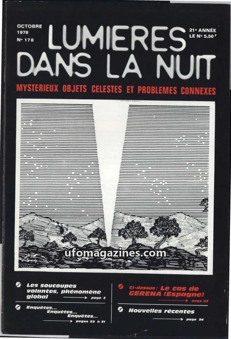 Cover of LUMIÈRES DANS LA NUIT (GROUPEMENT INTERNATIONAL DE RECHERCHES) issue 178: LUMIÈRES DANS LA NUIT
